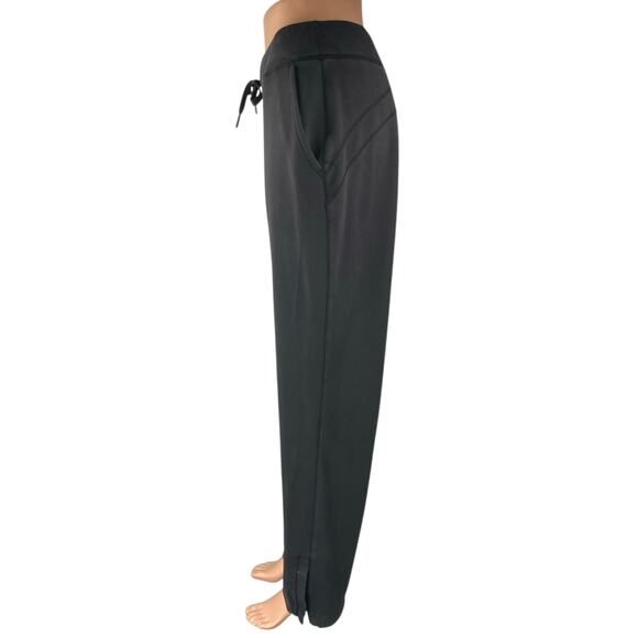 BYLT Women's Black Drawstring High Waisted Straight Trousers Sweat Pants Size M - Picture 2 of 4